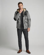 Tribal Print Kapuzenjacke Herren