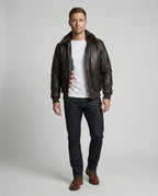 Stylische Warme Lederjacke