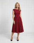 Damen Midikleid mit Tellerrock