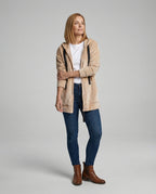 Freizeitkleidung Damen Velours Kapuzenjacke