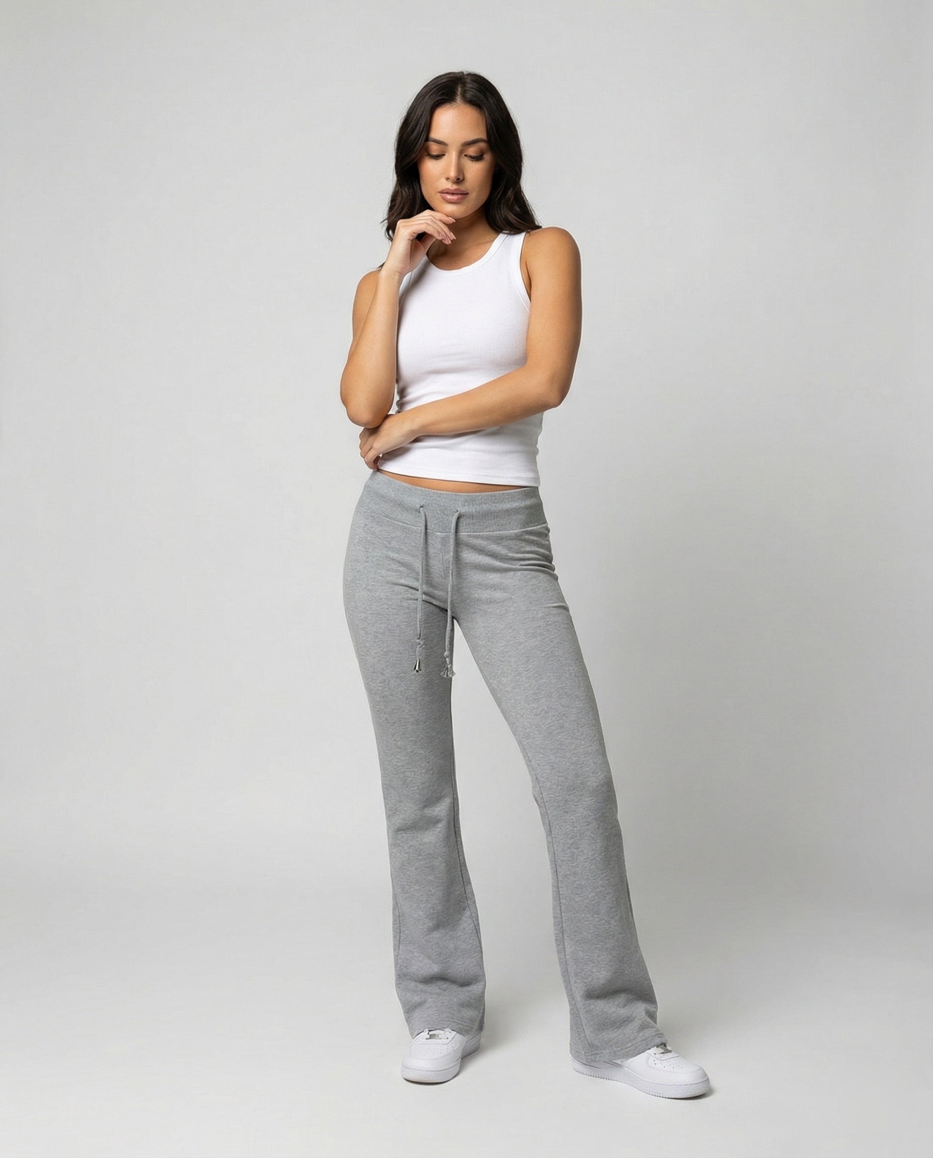 Damen Lässige Sweathose mit hohem Bund