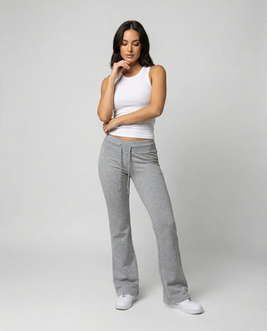 Damen Lässige Sweathose mit hohem Bund