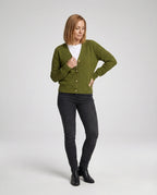 Damen Cardigan mit V-Ausschnitt und Knöpfen
