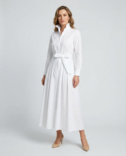 Elegante Weiße Lange Kleid