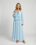 Boho Maxikleid Sommer Damen Set