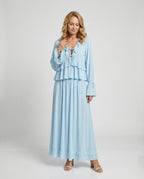 Boho Maxikleid Sommer Damen Set