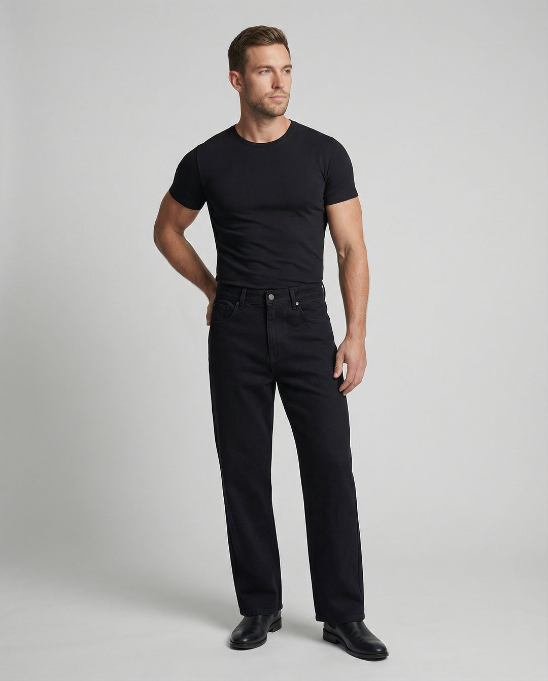 Herren Utility-Jeans mit geradem Schnitt