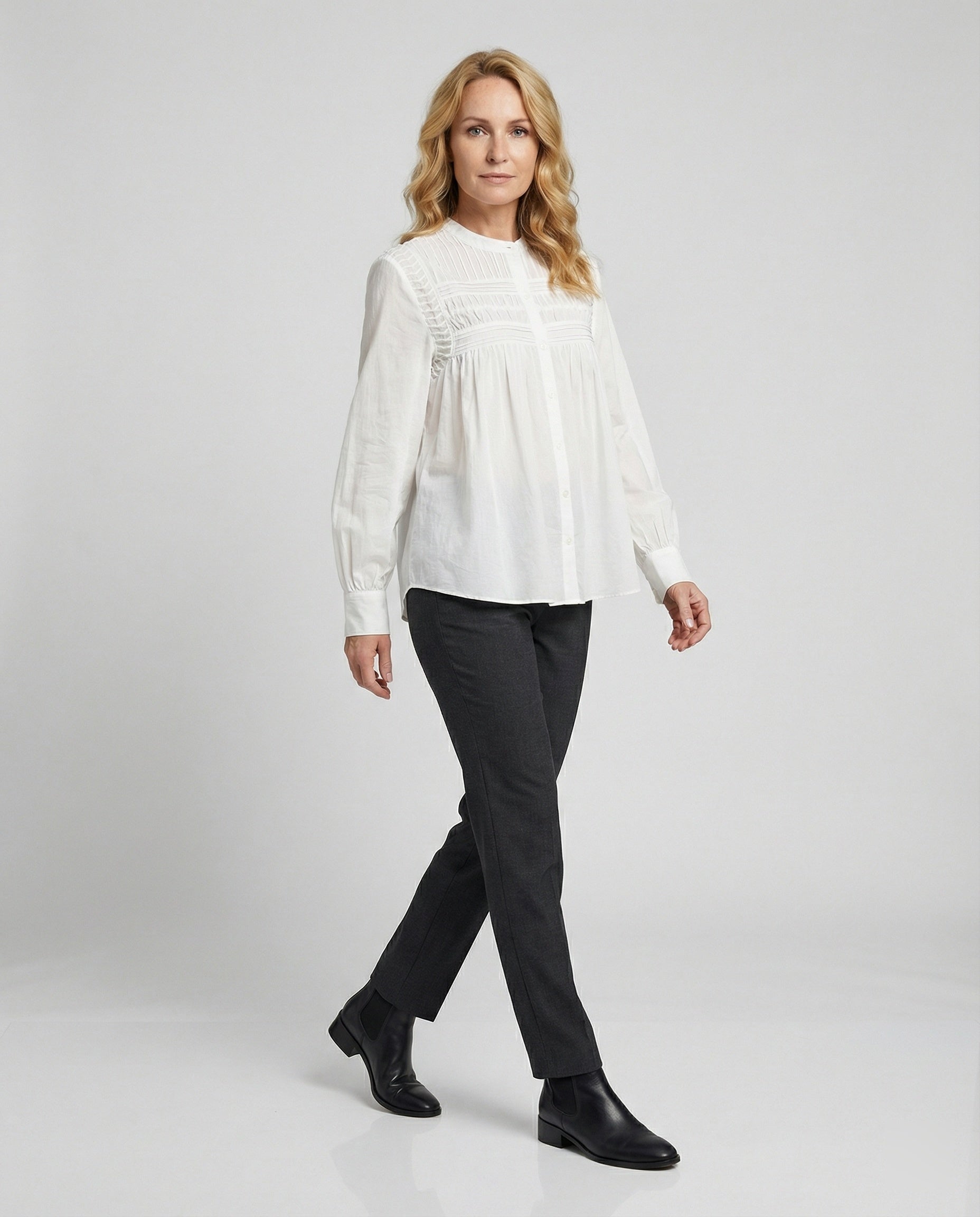 Romantische Baumwollbluse Damen
