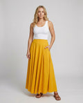 Damen Luftiger Maxi-Rock mit hohem Taillenbund R&B