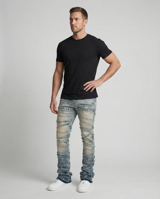 Herren Destroyed Jeans Slim Fit