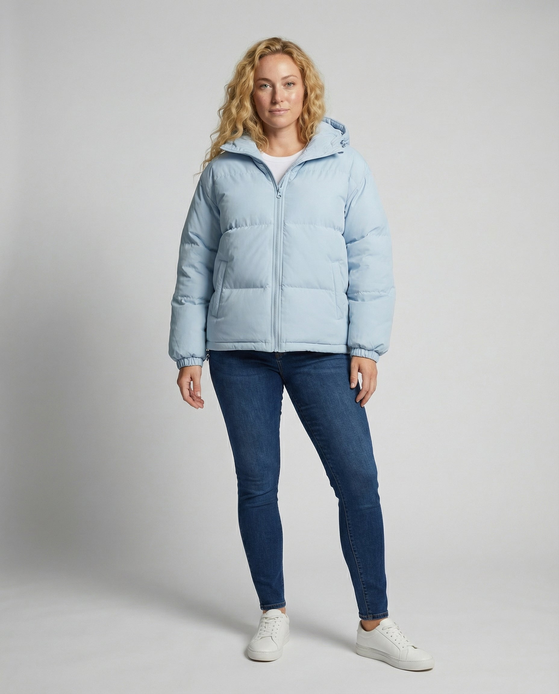 R&B | Warme, Gepolsterte Jacke mit Kapuze für Frauen