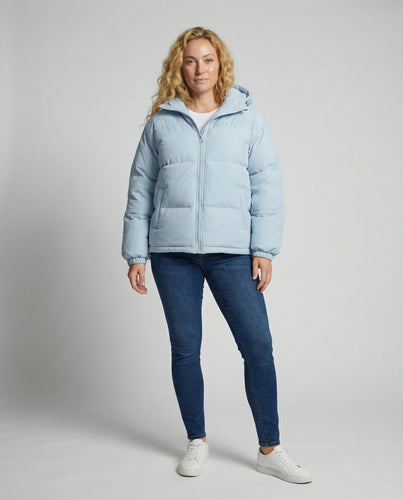 R&B | Warme, Gepolsterte Jacke mit Kapuze für Frauen
