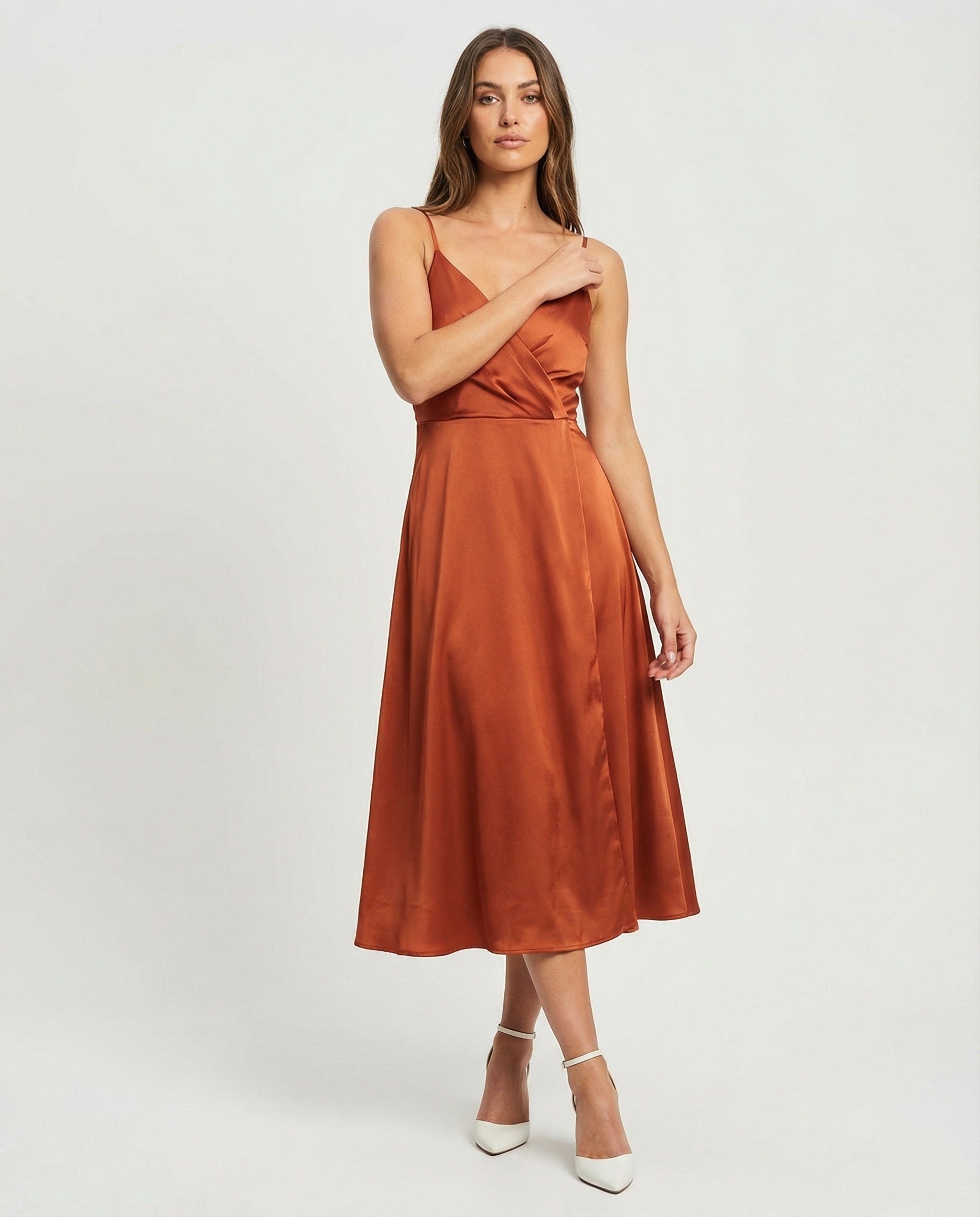 R&B | Stylisches Träger-Midi-Kleid