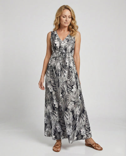 Maxikleid Sommer Damen Ärmellos