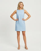 Damen Freizeitkleid Leinen A-Linie