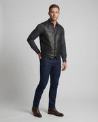 Herren Biker Lederweste