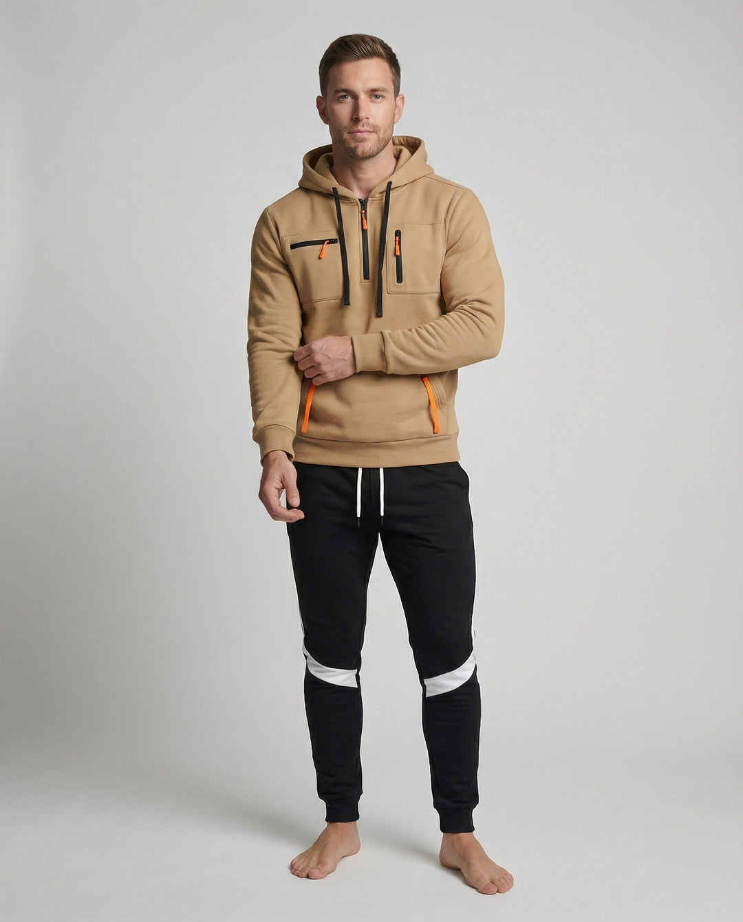 Herren sportliches Hoodie- und Jogginghosen-Set R&B