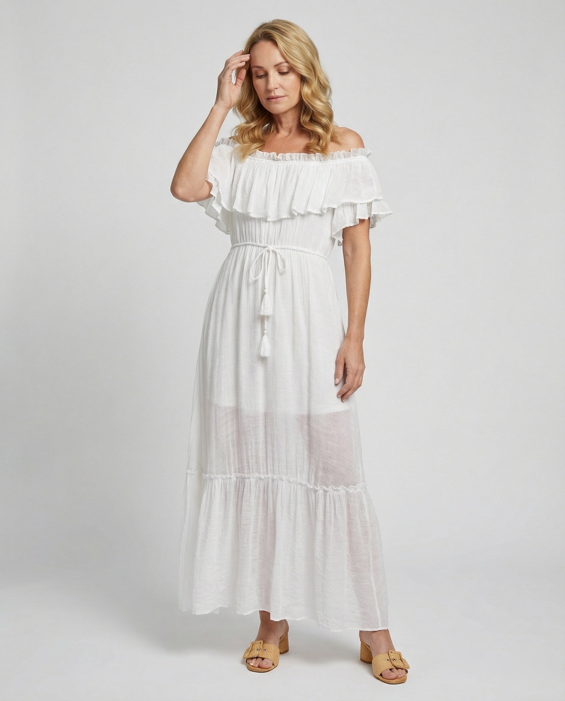 Boho Maxikleid Sommer Damen