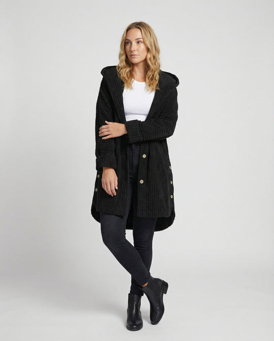 R&B | Corduroy Kapuzenmantel