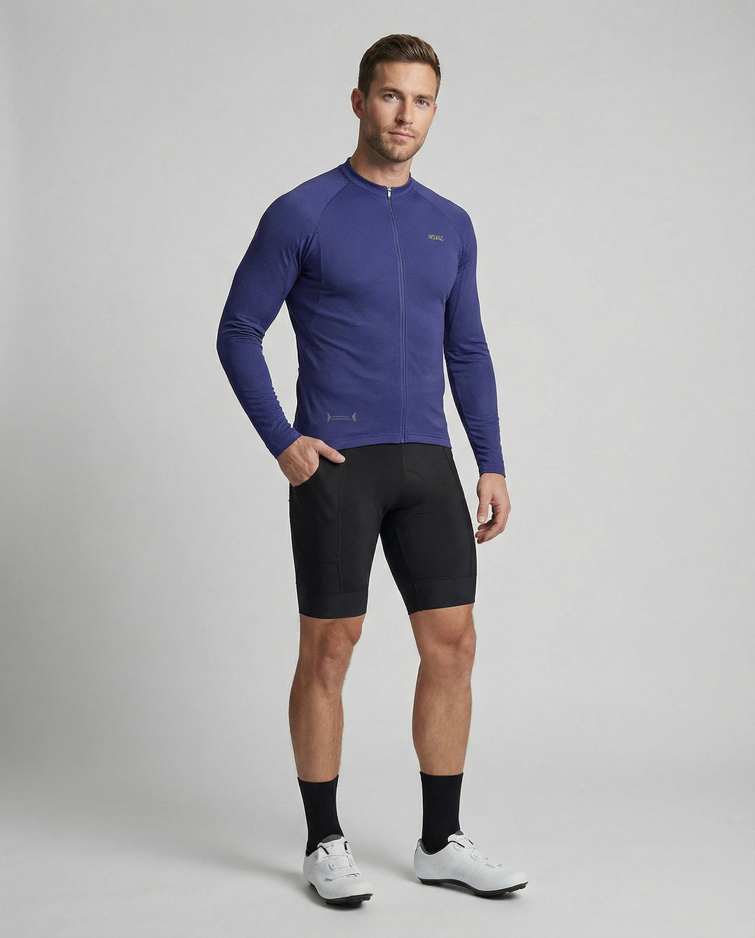 Fahrradtrikot Langarm Mit Rückentaschen Herren