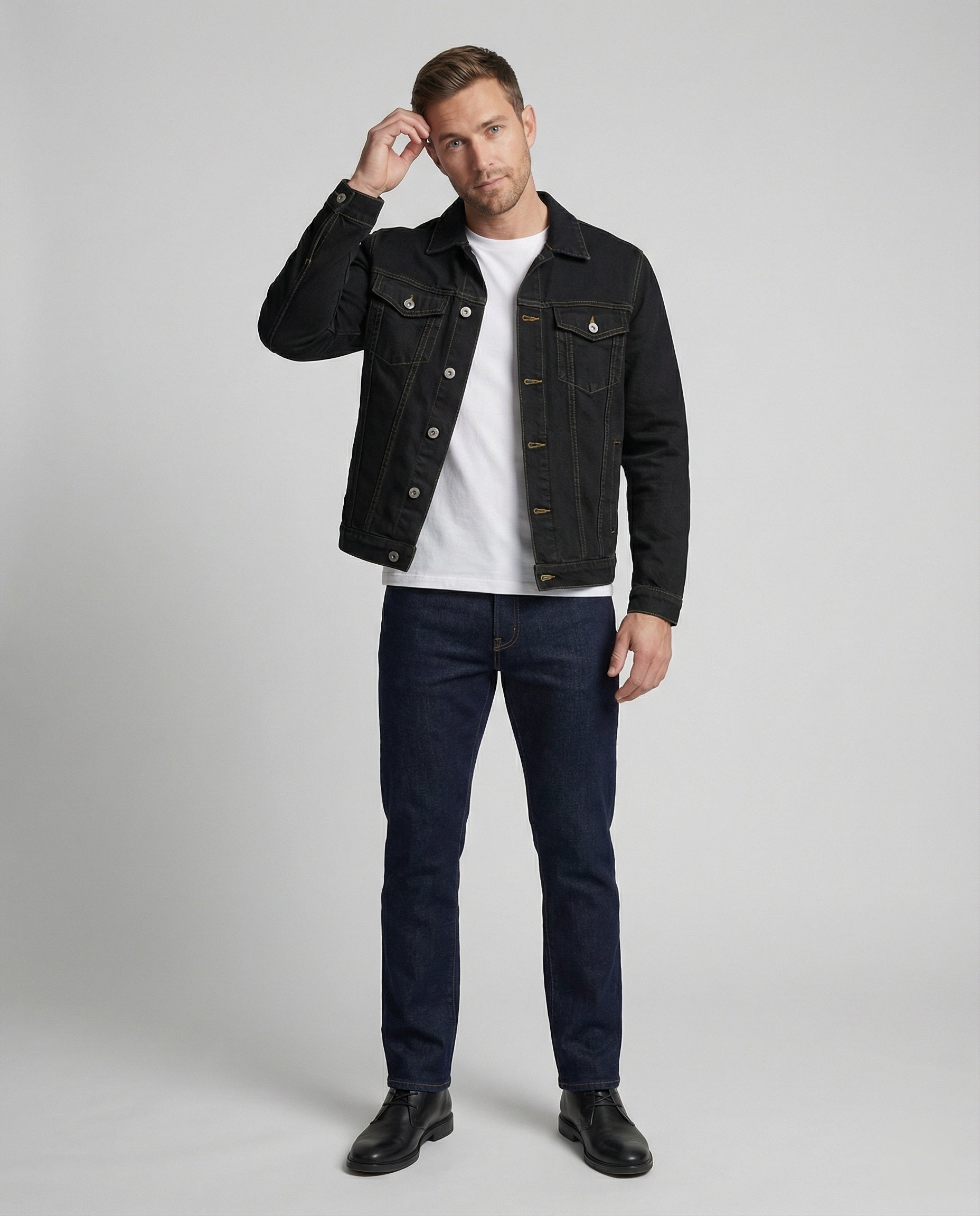 Herren Jeansjacke Trucker Klassisch