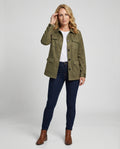 Damen Utility-Jacke aus Veloursleder