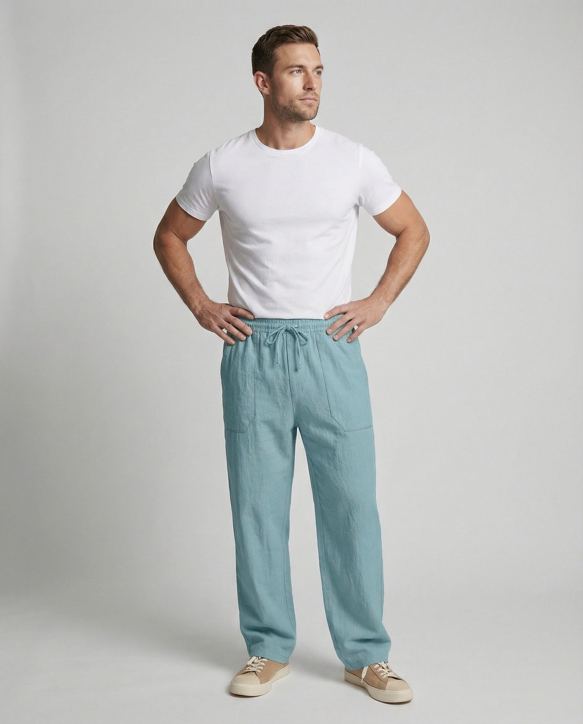 Cargo Hose Herren lässig mit elastischem Bund und Taschen