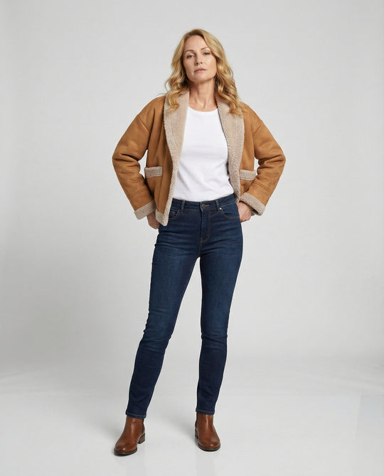 Damen Jacke mit elegantem Kragen