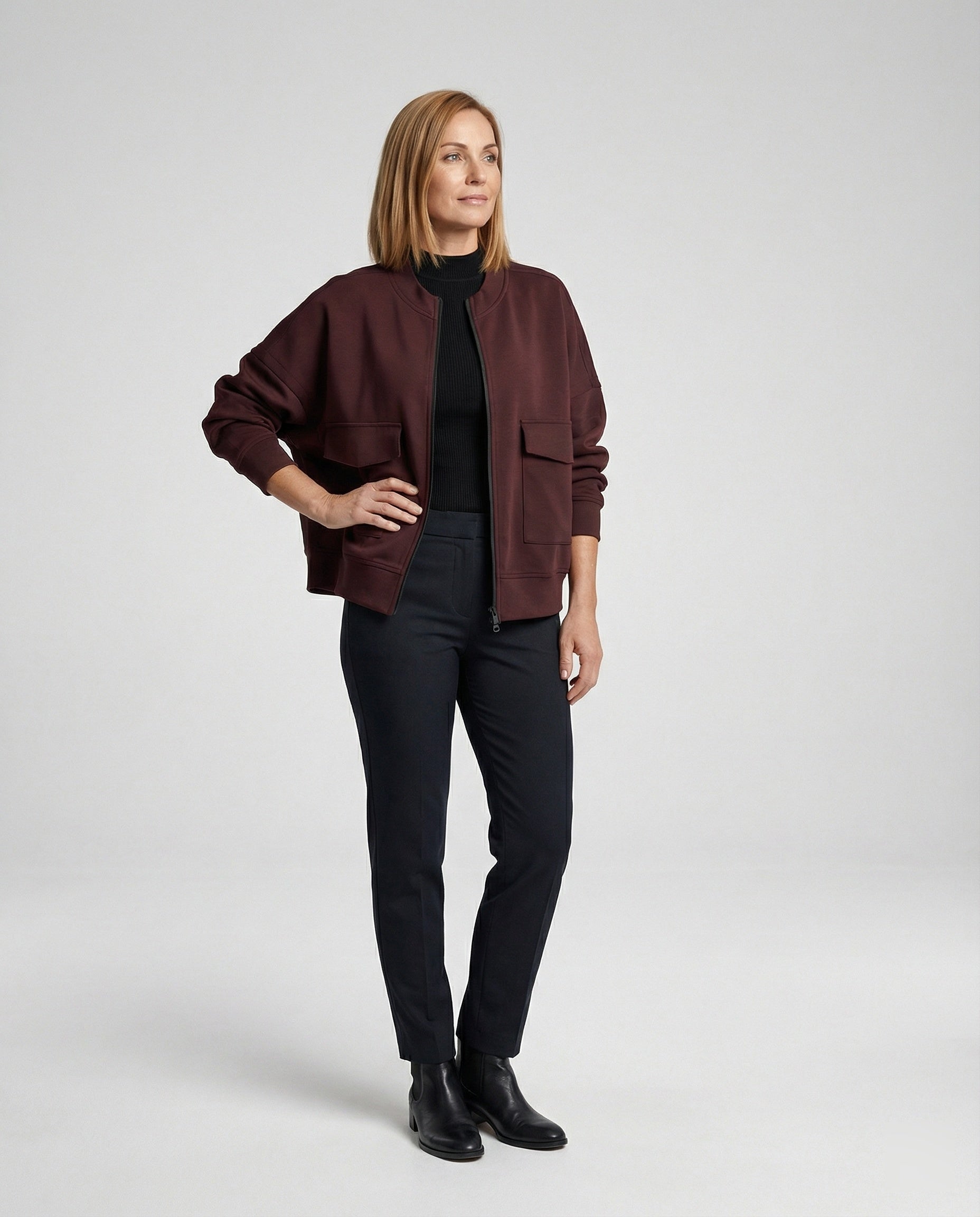 Damen Bomberjacke mit praktischen Taschen
