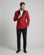 Herren Doppelreiher Blazer – eleganter Blazer für Herren mit goldenen Knöpfen