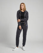 Freizeitkleidung Damen Velours Set Strass
