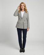 Taillierter Blazer Mit Bindegürtel Damen