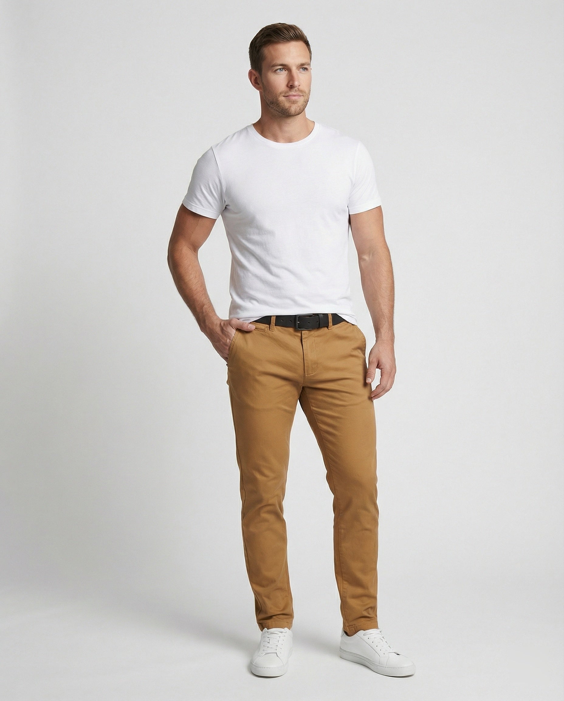 Herren Chinohose Slim Fit modern
