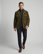 Herren Cordjacke mit multifunktionalen Taschen und modernem Schnitt