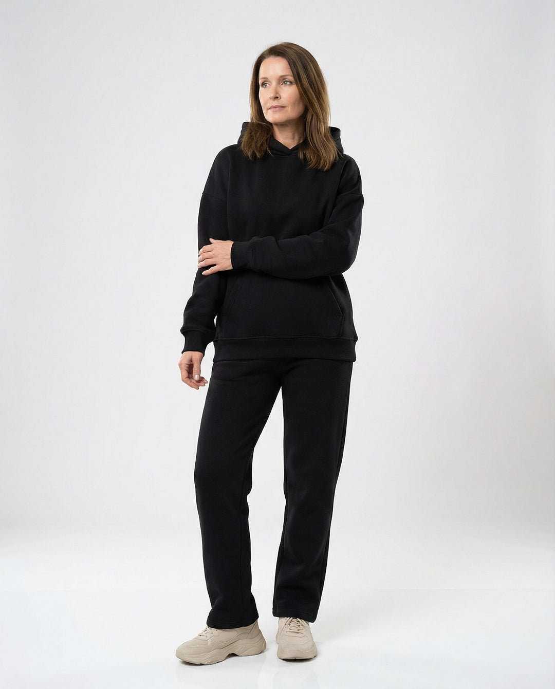 Damen Sweatanzug mit hohem Kragen