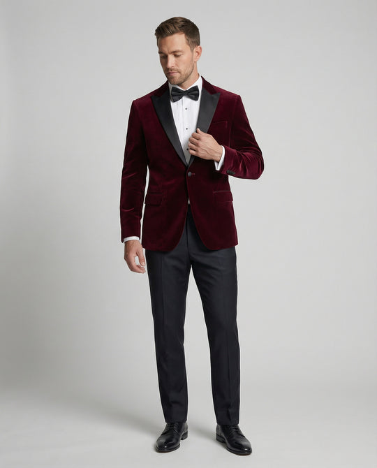 R&B | Herren Sommerjacke mit Schmaler Passform und Kontrastierendem Revers