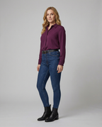 Damen Hemdbluse elegant mit luxuriösem Glanz