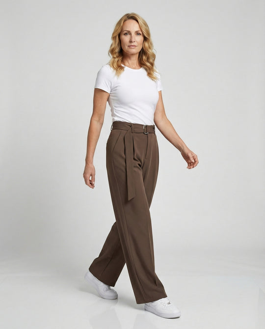 Freizeitkleidung Unisex Bundfaltenhose Weit
