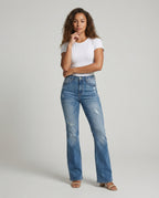 Damen Bootcut-Jeans im Vintage-Stil R&B