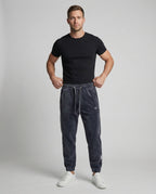Herren Jogginghose gerippt schmal