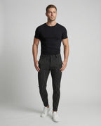 Herren stylische und bequeme Slim-Fit Hose mit gestreiftem Design