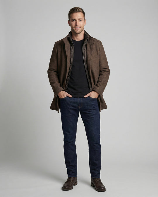 Die verfeinerte und luxuriöse Jacke mit Weste