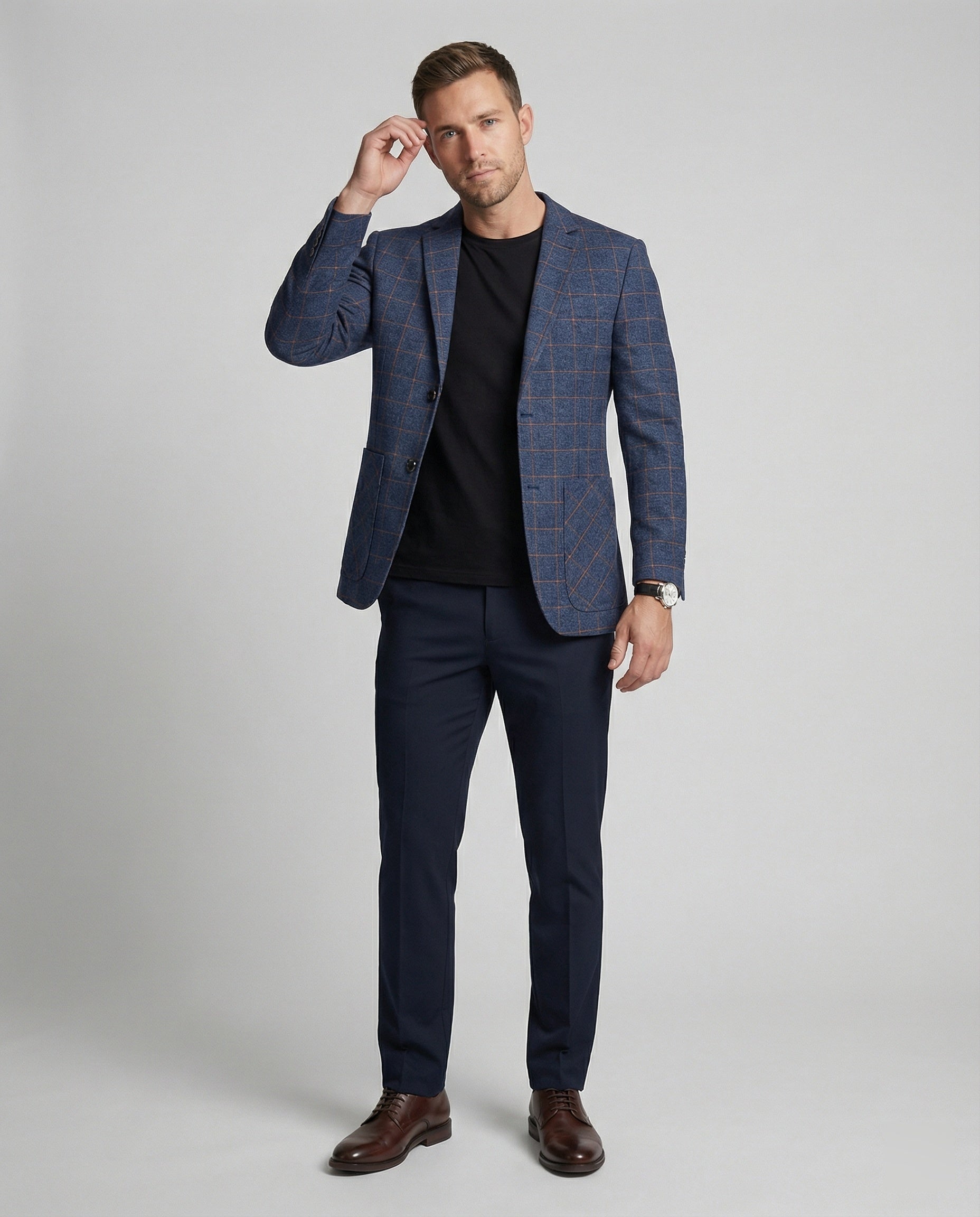 Herren Karosakko Slim Fit Business