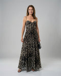 Damen A Linien Kleid mit Print