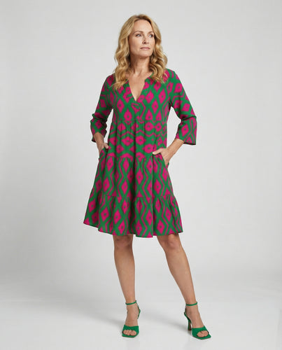 Damen Luftiges Sommerkleid mit verspieltem Print