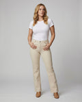 Damen Flared Stoffhose mit hohem Bund