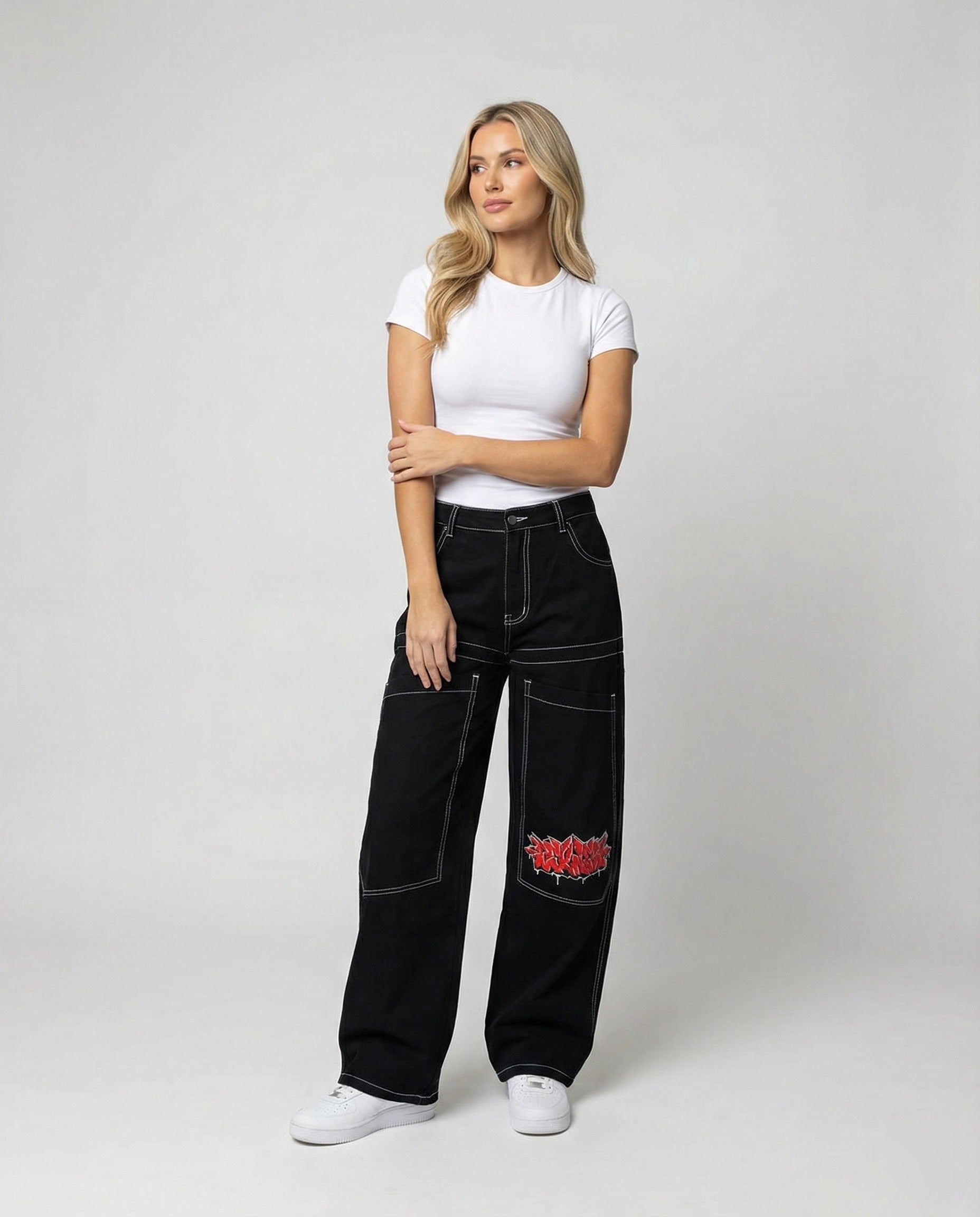 Denim Baggy Jeans mit Weiter Passform & Lässigem Stil - R&B