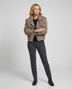 Freizeitkleidung Damen Wildleder Utilityjacke