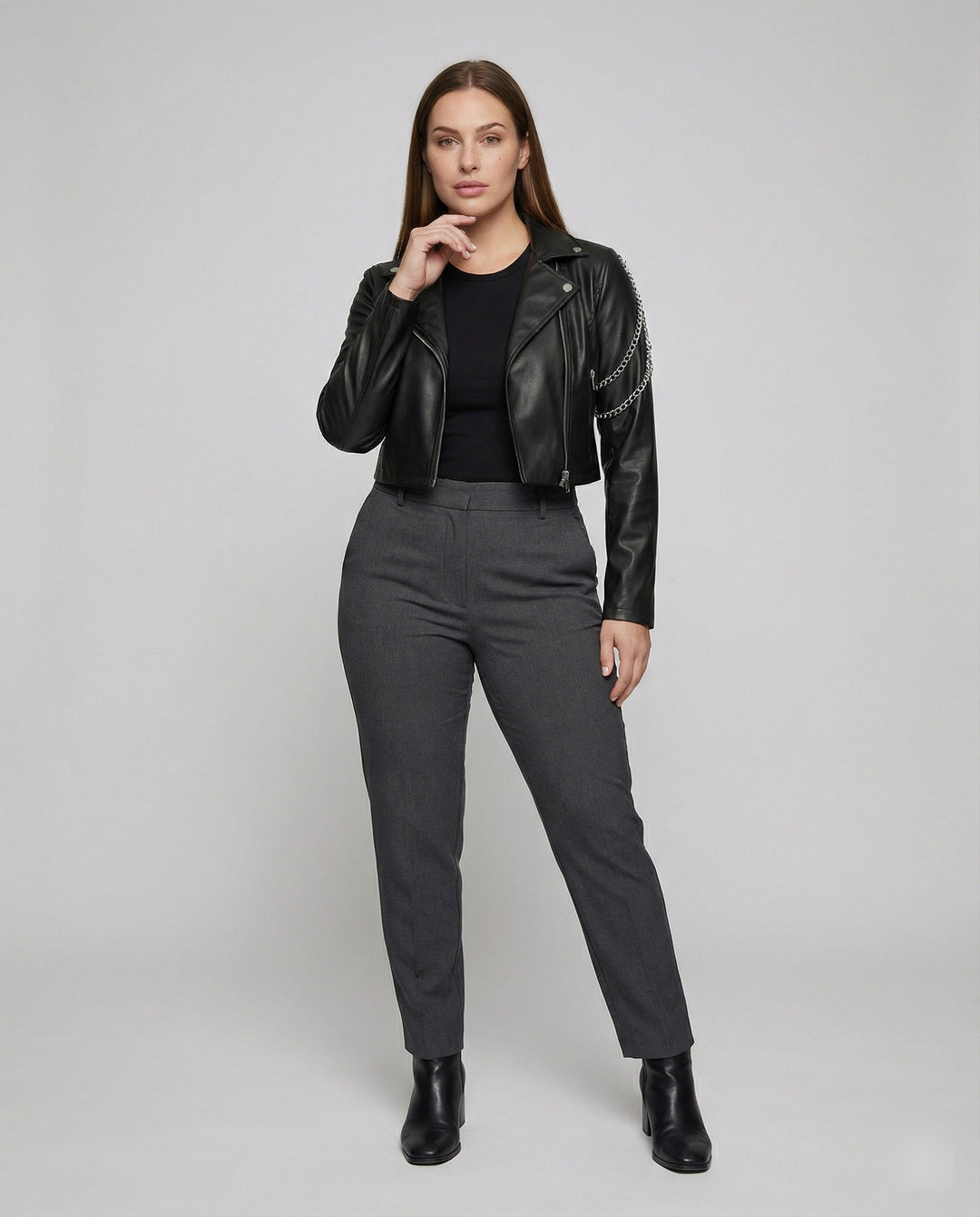 R&B | Gekürzte Biker Jacke