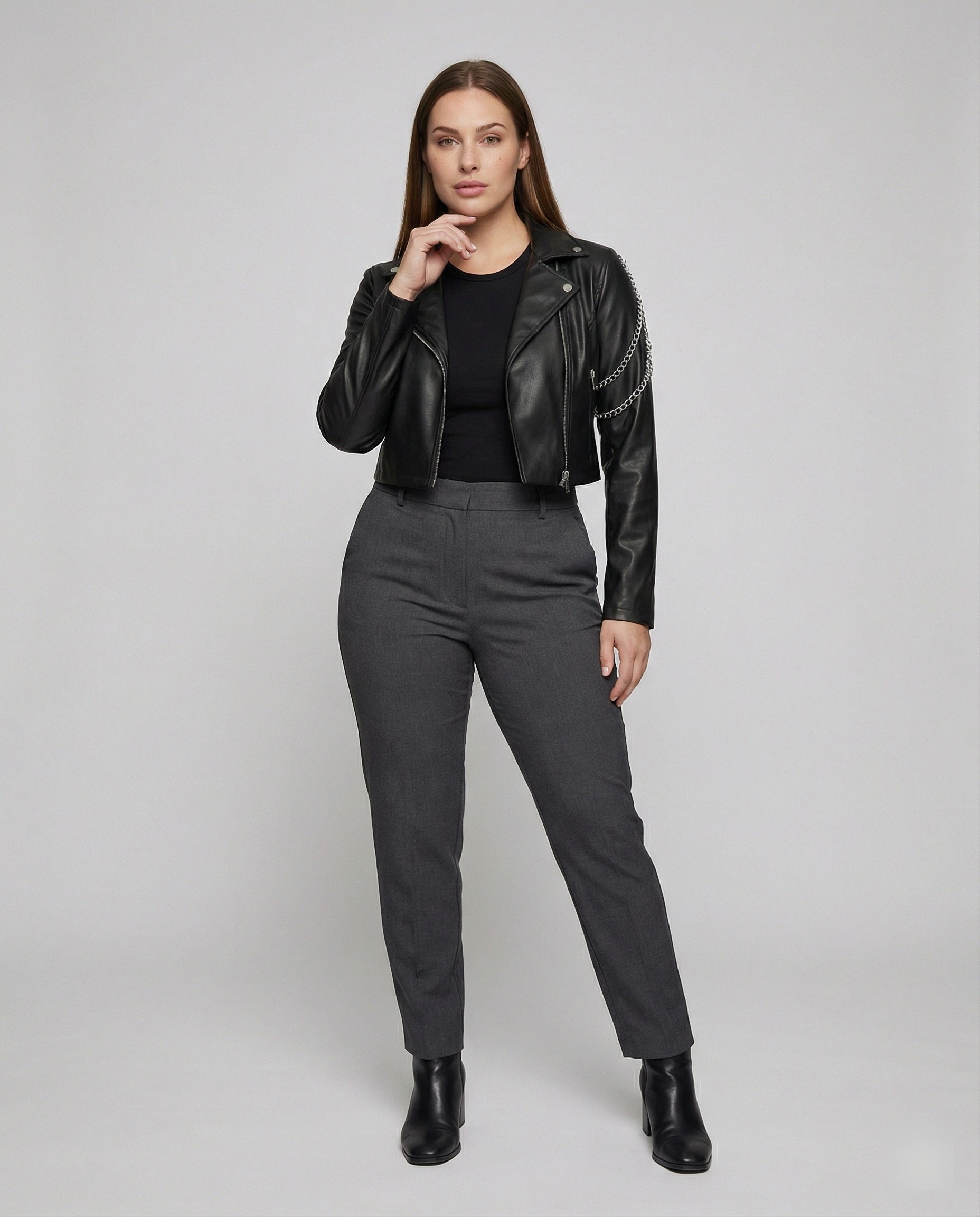 R&B | Gekürzte Biker Jacke